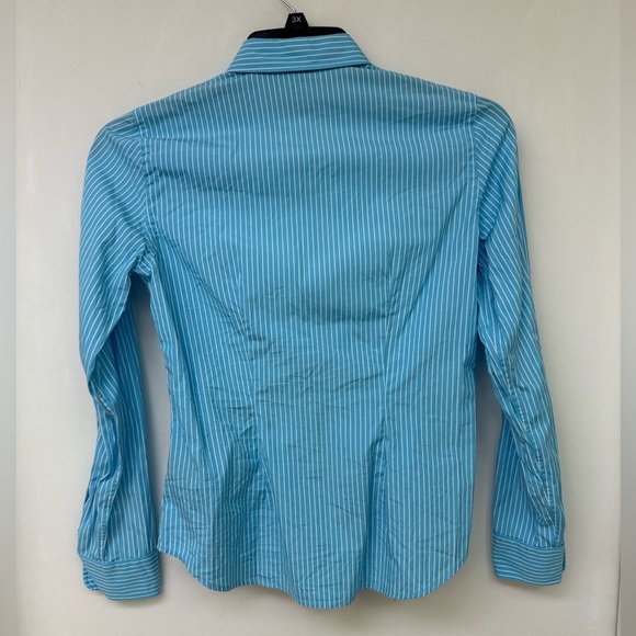 Lauren Ralph Blue Ruffled Women's Top Size S - Picture 4 of 5